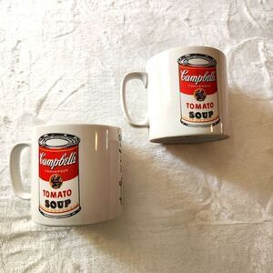 Block Andy Warhol Campbell's Tomato Soup Set of Two Mugs